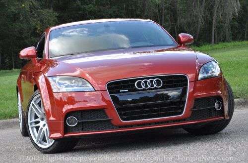 The front end of the 2012 Audi TT 2.0 TFSI Quattro Coupe