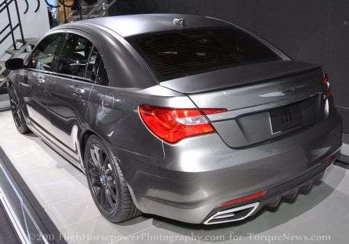The back end of the 2011 Chrysler 200 Super S Concept