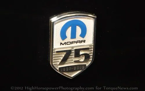 The 75th Anniversary badge of the Mopar '12