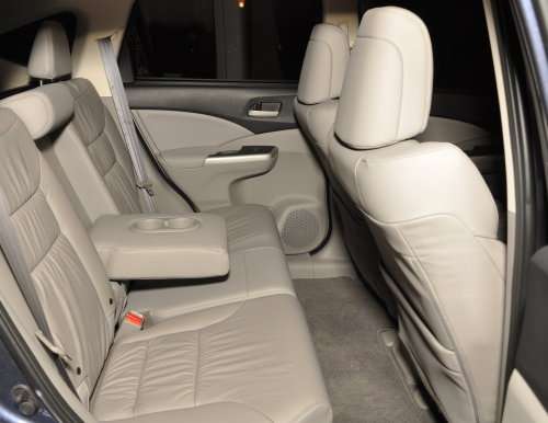 The rear seating area of the 2012 Honda CR-V EX-L