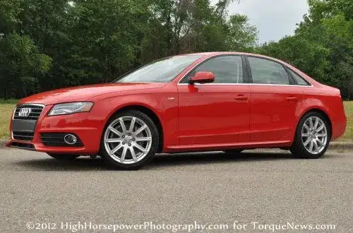 The side profile of the 2012 Audi A4 Premium Plus