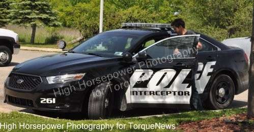 The Ford Police Interceptor is driven by Tanner Foust
