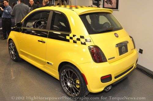 A side view of the Fiat 500 Stinger