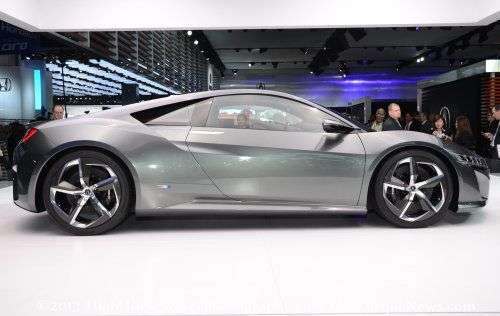The side profile of the 2013 Acura NSX Concept