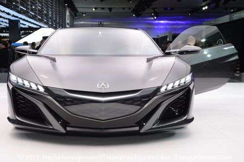The front end of the 2013 Acura NSX Concept