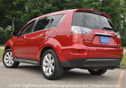 The back end of the 2012 Mitsubishi Outlander GT S-AWC 
