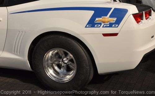The rear quarter panel of the Chevrolet Camaro COPO Concept