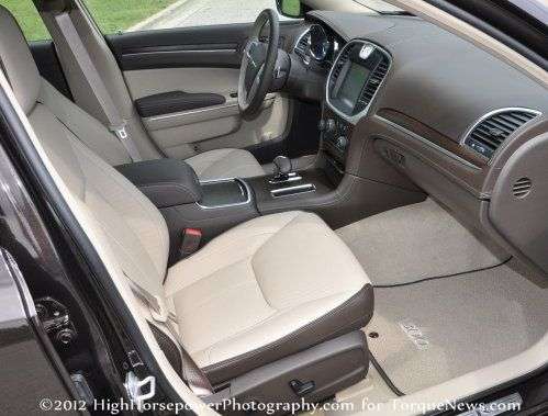 The interior of the 2012 Chrysler 300 Limited Luxury Series