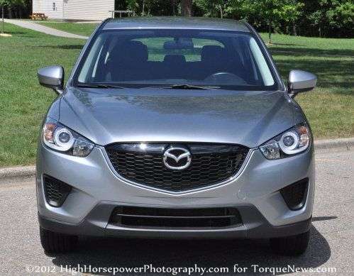 The 2013 Mazda CX5 Sport front end