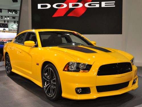 The front end of the 2012 Dodge Charger SRT8 Super Bee
