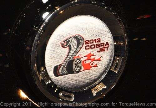 The 2013 Mustang Cobra Jet rear end badging