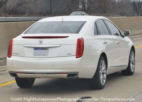 The back end of the Cadillac XTS4 sedan