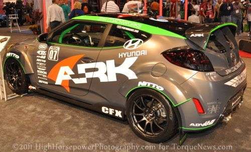 The ARK Performance Veloster at the SEMA Show