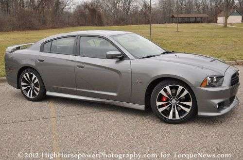 The side profile of the 2012 Dodge Charger SRT8