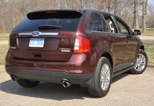 The back end of the Ford Edge Limited EcoBoost