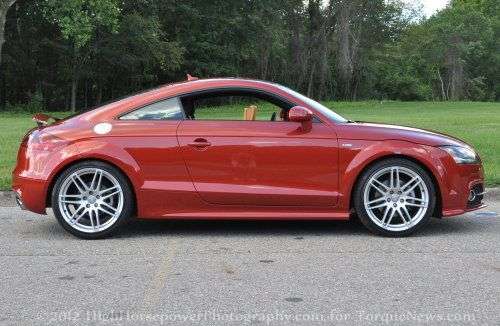 The side profile of the 2012 Audi TT 2.0 TFSI Quattro Coupe