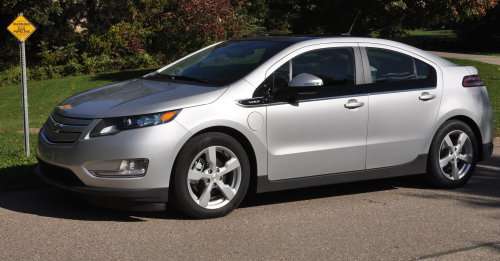 A side view of the 2011 Chevrolet Volt