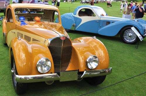 A pair of Bugatti 57SC Atlantics