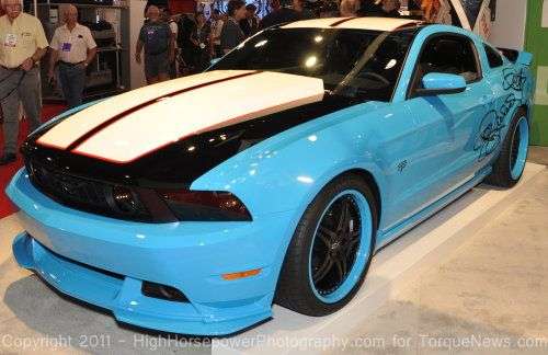 The front of the Petty Garage Ford Mustang GT