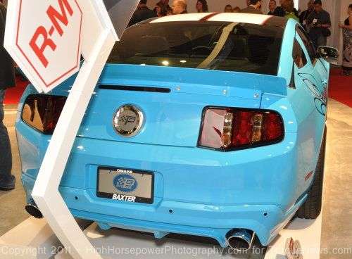 The back of the Petty Garage Ford Mustang GT