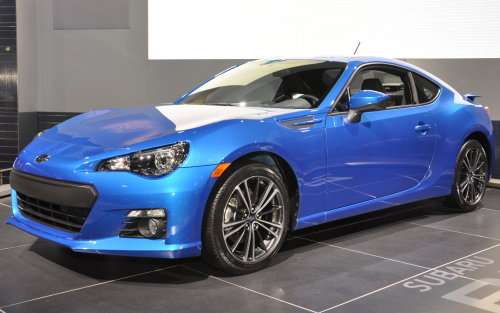A look at the production Subaru BRZ from the front corner