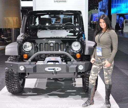 The front of the 2011 Jeep Wrangler Rubicon Call of Duty: Black Ops edition  | Torque News
