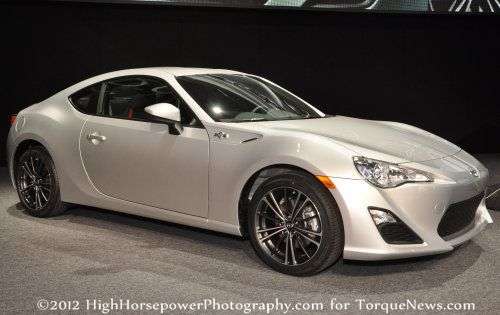 A look at the Scion FR-S ront end at the Detroit Auto Show