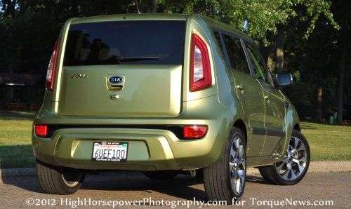 The rear end of the 2012 Kia Soul!