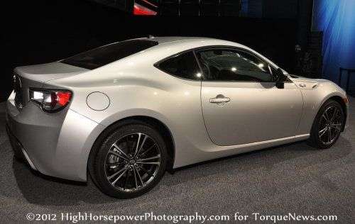 A look at the Scion FR-S rear end at the Detroit Auto Show