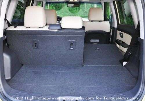 The cargo area of the 2012 Kia Soul!