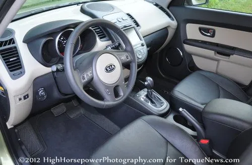 The dash of the 2012 Kia Soul!