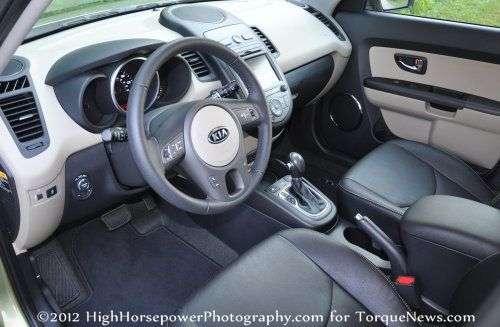 The dash of the 2012 Kia Soul!