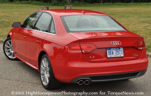 The back end of the 2012 Audi A4 Premium Plus