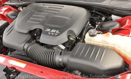 The 2011 Dodge Challenger V6 Rallye Pentastar engine