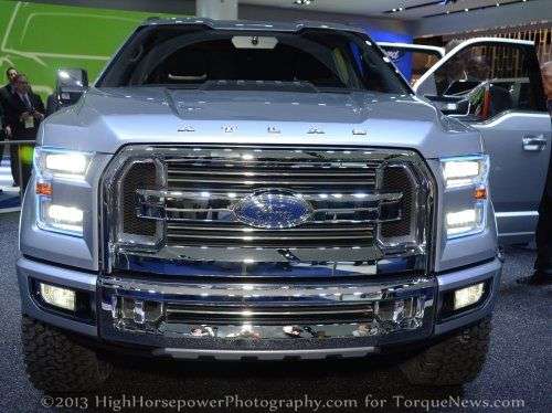 The front end of the Ford Atlas Concept Truck 