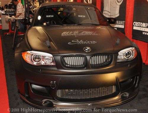 Tthe BMW 1 Series M Coupe known as "The Black Knight"