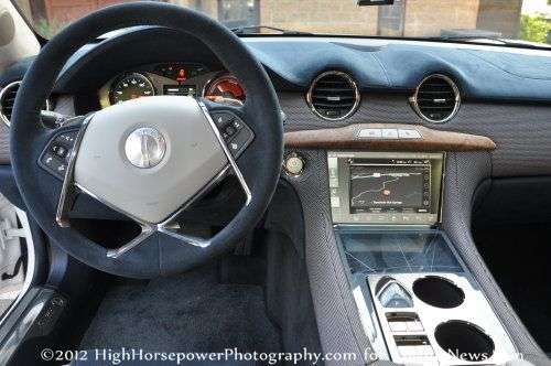 The dash of the Fisker Karma EcoChic