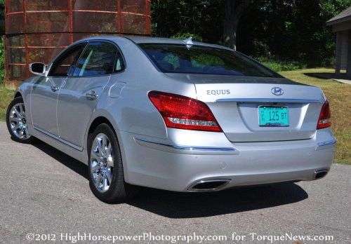 The back end of the 2012 Hyundai Equus Signature