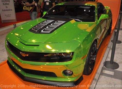 The front end of the Chevrolet Camaro Hot Wheels Concept