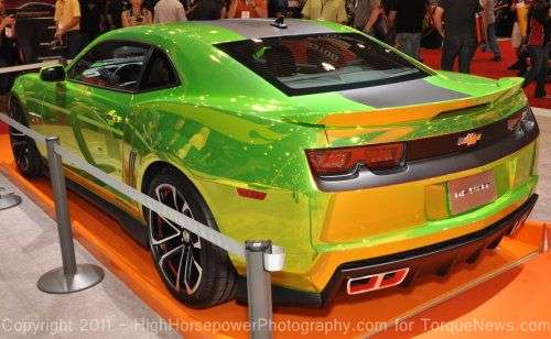 The rear side of the Chevrolet Camaro Hot Wheels Concept
