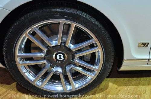 The wheel of the Bentley Continental GTC