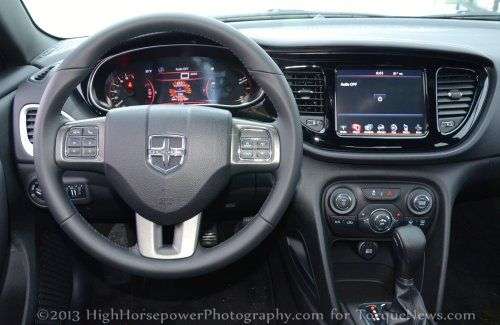 The dash area of the 2013 Dodge Dart Limited
