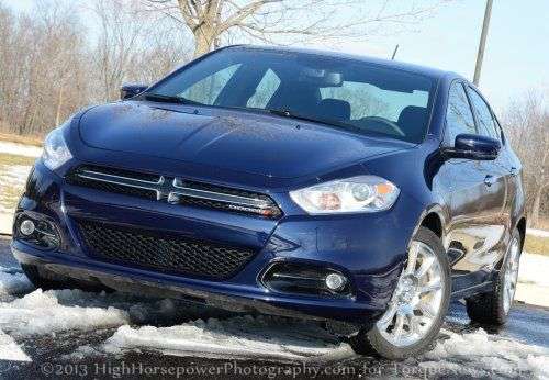 The front end of the 2013 Dodge Dart Limited