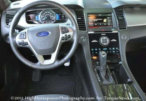 The dash of the 2013 Ford Taurus SHO