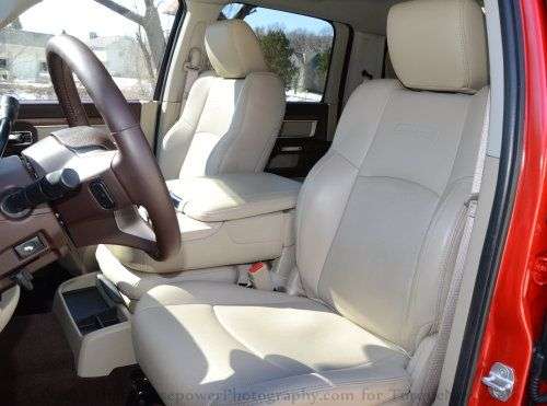 The interior of the 2013 Ram 1500 Laramie Crew Cab 4x4