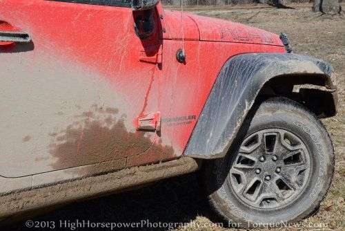 The front fender of the 2013 Jeep Wrangler Unlimited Moab Edition