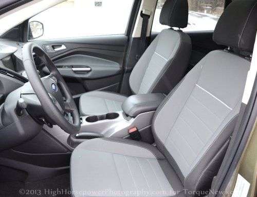 The front seats of the 2013 Ford Escape SE