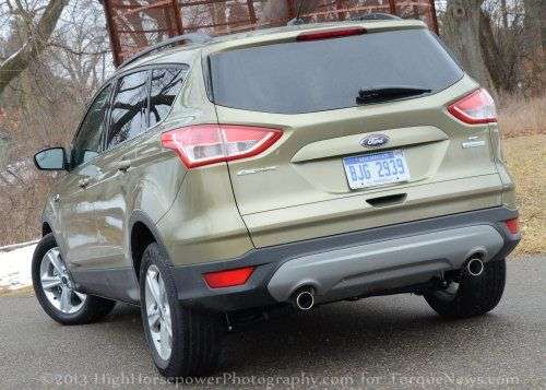 The rear of the 2013 Ford Escape SE