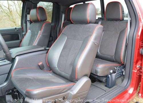 The seats of the 2013 Ford F150 FX4