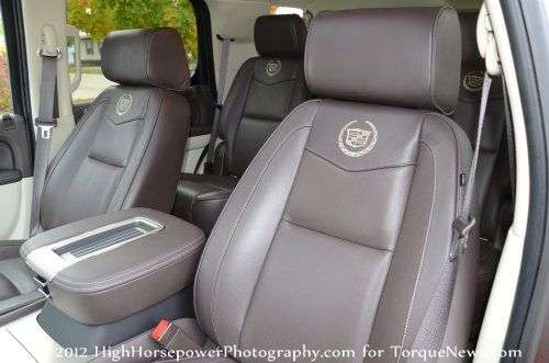 The seats of the 2013 Cadillac Escalade Platinum